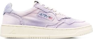 Autry Medalist distressed low-top sneakers Purple