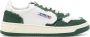 Autry Medalist frayed-trim leather sneakers Green - Thumbnail 1