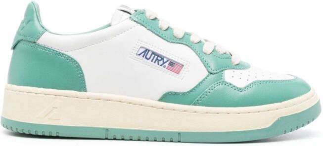 Autry Medalist lace-up leather sneakers White