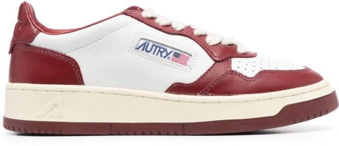 Autry Medalist low-top leather sneakers Red