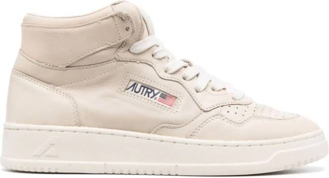 Autry Medalist Mid leather sneakers Neutrals