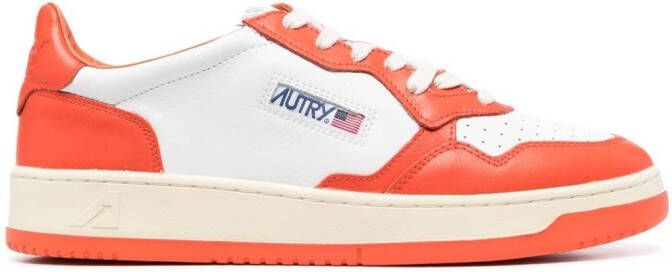 Autry Medalist panelled low-top sneakers White