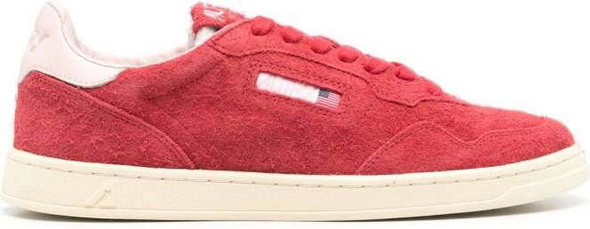 Autry Medalist suede low-top sneakers Red