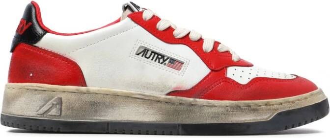 Autry Medalist Super Vintage leather sneakers Red