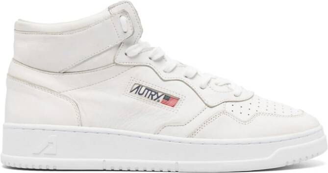 Autry Medallist high-top leather sneakers White