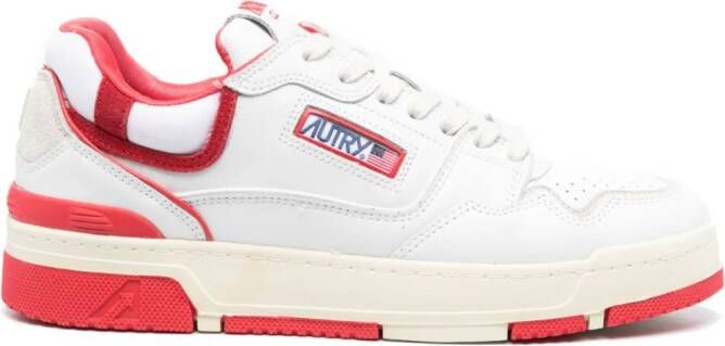 Autry padded-ankle leather sneakers White