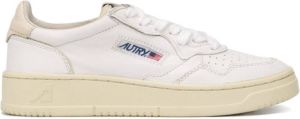 Autry perforated leather trainers White