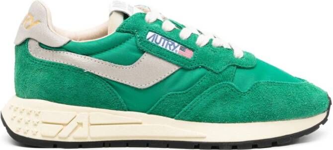 Autry Reelwind panelled suede sneakers Green