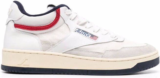 Autry side logo-patch sneakers White