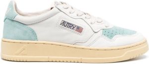 Autry suede-panels lace-up sneakers White