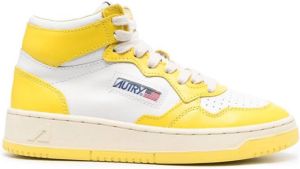 Autry two-tone high-top sneakers Yellow