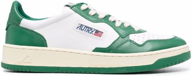 Autry two-tone lace-up sneakers White