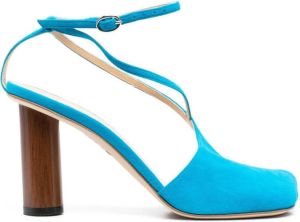 A.W.A.K.E. Mode Christine asymmetric sandals Blue