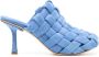 A.W.A.K.E. Mode Wilma 80mm woven suede mules Blue - Thumbnail 1