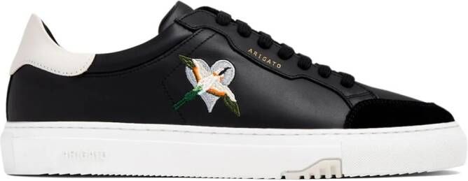 Axel Arigato Clean 180 Heart Bird-embroidered sneakers Black