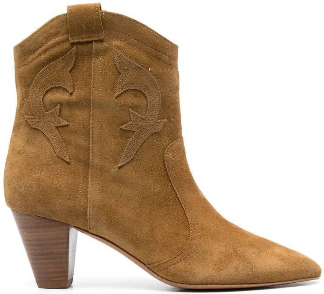 Ba&Sh Case 65mm Cowboy boots Brown