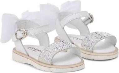 BabyWalker bow-detail leather sandals White
