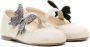 BabyWalker butterfly-appliqué metallic ballerina shoes Gold - Thumbnail 1