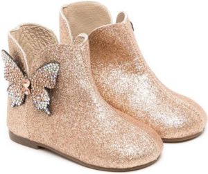 BabyWalker butterfly glitter boots Gold