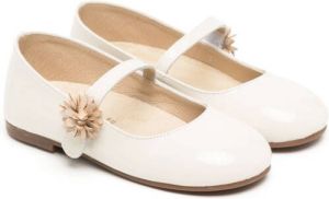 BabyWalker charm embellished ballerina shoes White