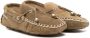 BabyWalker contrast-stitch suede loafers Brown - Thumbnail 1