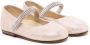 BabyWalker crystal-embellished leather ballerina shoes Pink - Thumbnail 1