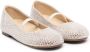 BabyWalker crystal-embellished suede ballerina shoes Neutrals - Thumbnail 1