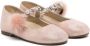 BabyWalker crystal-embellished suede ballerina shoes Pink - Thumbnail 1