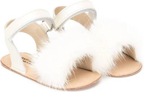 BabyWalker embellished flat sandals White