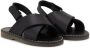 BabyWalker leather touch-strap sandals Black - Thumbnail 1