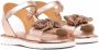 BabyWalker open-toe leather sandals Gold - Thumbnail 1