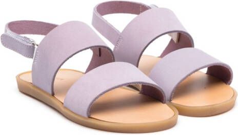 BabyWalker open-toe touch-strap sandals Purple