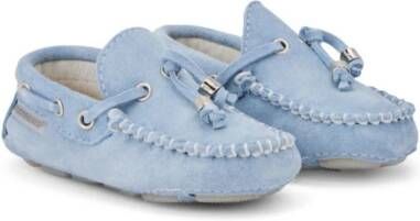 BabyWalker suede slip-on shoes Blue