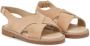 BabyWalker suede touch-strap sandals Brown - Thumbnail 1