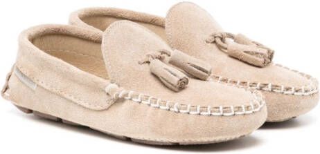 BabyWalker tassel-detail suede loafers Neutrals