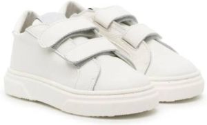 BabyWalker touch-strap leather sneakers White