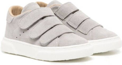 BabyWalker touch-strap suede sneakers Grey