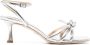 Badgley Mischka Loyalty 60mm leather sandals Silver - Thumbnail 1