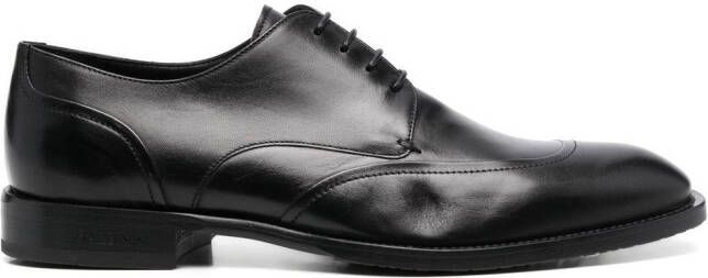 Baldinini almond-toe lace-up derby shoes Black