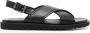 Baldinini cross-strap leather sandals Black - Thumbnail 1