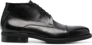 Baldinini lace-up leather boots Black