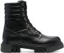 Baldinini leather combat boot Black - Thumbnail 1