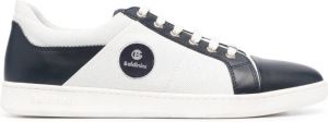 Baldinini logo-embossed leather sneakers White