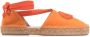 Baldinini logo-plaque tied-ankle espadrilles Orange - Thumbnail 1