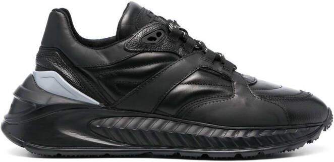 Baldinini panelled low-top sneakers Black