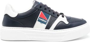 Baldinini side logo-print low-top sneakers Blue
