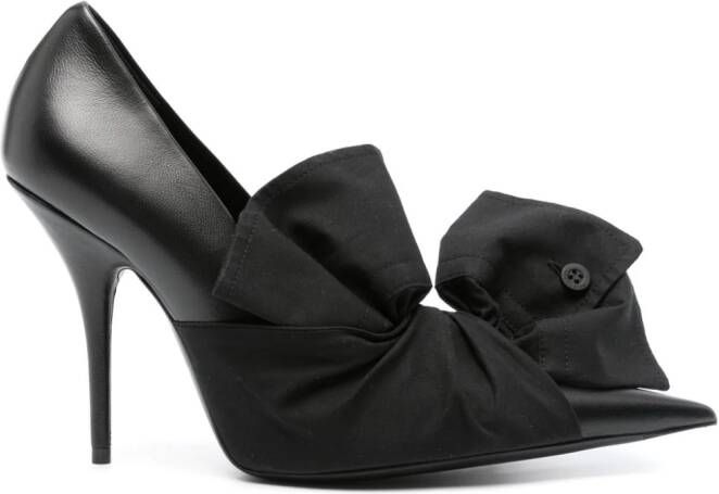 Balenciaga 105mm knot-detailed leather pumps Black