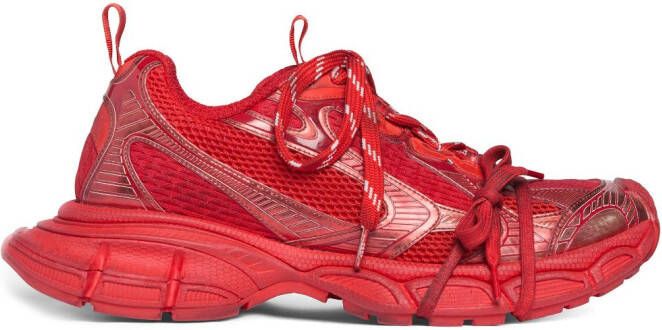 Balenciaga 3XL mesh-panel sneakers Red