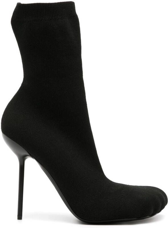 Balenciaga Anatomic 110mm knitted boots Black