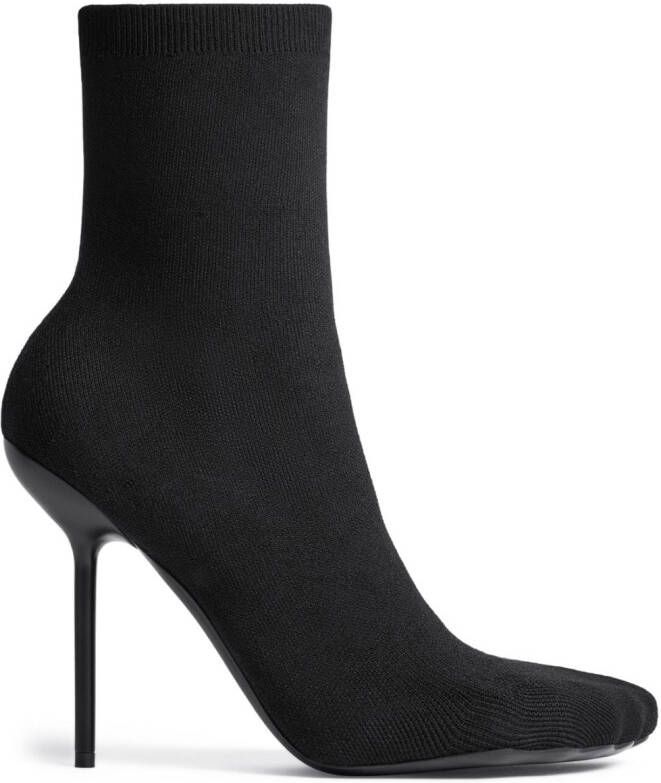 Balenciaga Anatomic 110mm knitted ankle boots Black